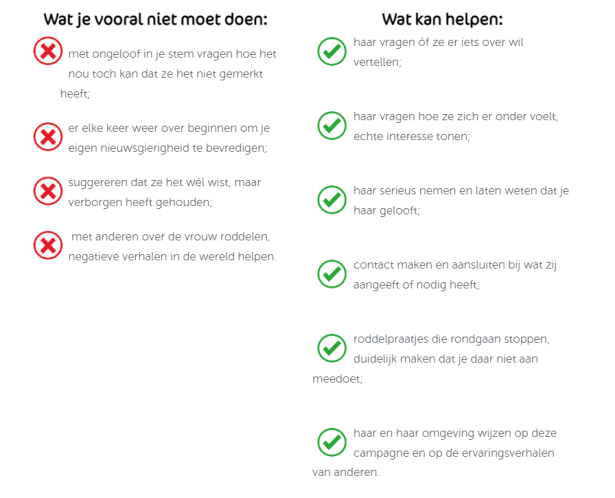 Een opsomming van do's en don'ts