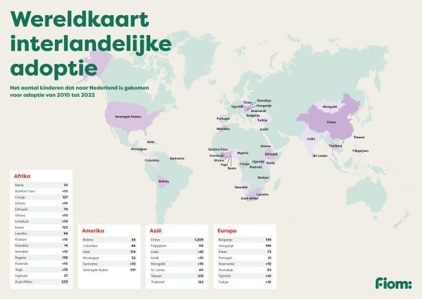 Wereldkaart interlandelijke adoptie 2022 Fiom.jpg