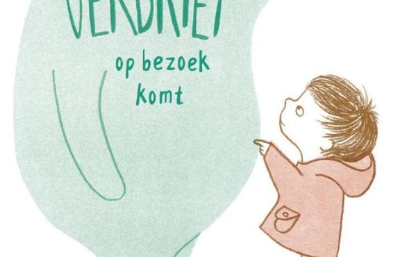 De voorkant van het boek: Als verdriet op bezoek komt