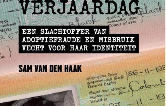 De voorkant van het boek: Niet geboren op mijn verjaardag