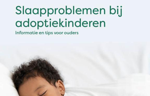 Voorkant van brochure: Slaapproblemen bij adoptiekinderen