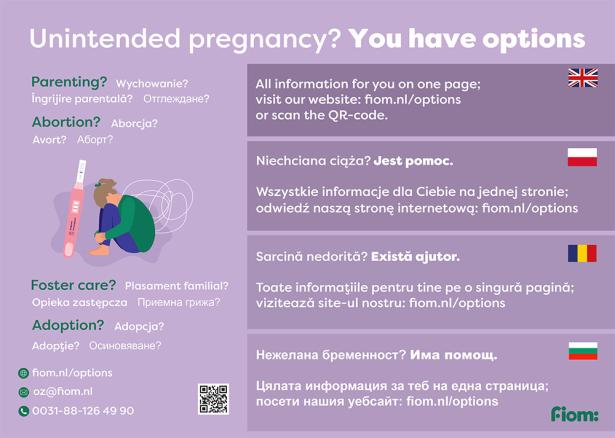 Unplanned pregnancy: support for migrant workers flyer